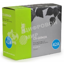 Картридж лазерный Cactus CS-Q5942A черный (10000 стр.) для HP LJ 4250/4350