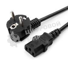 Кабель Gembird Power 250V 10A EUR, VDE питания сетевой, Евровилка, заземление, 5m (PC-186-VDE-5M)