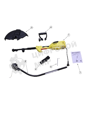 Триммер электрический Champion ET1003A, от сети, 1000 Вт