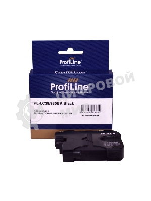Картридж струйный ProfiLine PL-LC39/985BK для принтеров Brother DCP-J125/DCP-J315W/DCP-J515W/MFC-J220/MFC-J265W/MFC-J410/MFC-J415W с чернилами Black