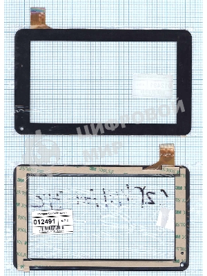 Сенсорное стекло (тачскрин) CZY6411-F728H/S738, черное