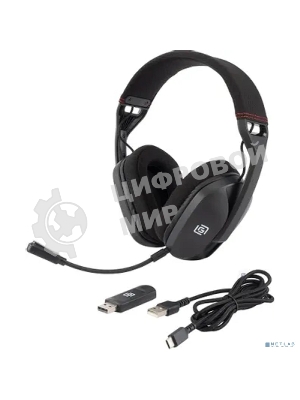 Гарнитура Oklick HS-L750G чёрный, беспроводная + проводная, радиоканал, до 18 ч