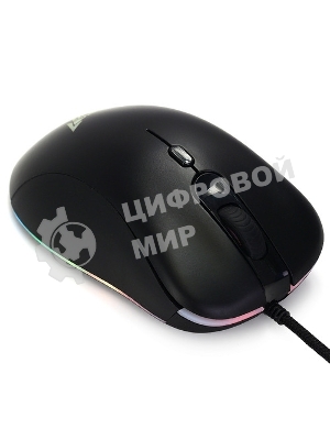 Мышь проводная Crown CMGM-904 черный, 7000 dpi, USB, кнопки - 7