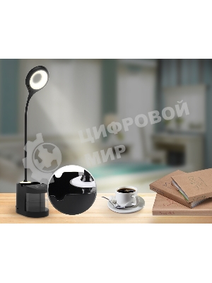 Настольная светодиодная лампа Ambrella light DE562 BK черный LED 4200K 4W