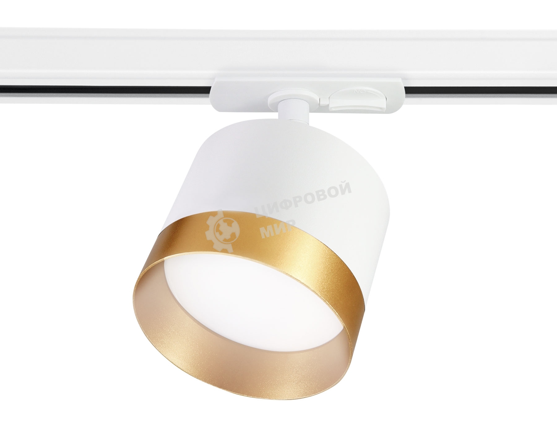 Трековый однофазный светильник Ambrella light GL5361 WH/GD белый/золото GX53 max 12W