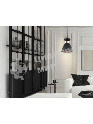 Светильник Ambrella light TR8468 BK/FGD черный/золото E27 max 60W D130*1000