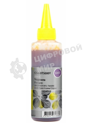 Чернила Cactus CS-I-BT5000Y желтый 100мл для Brother DCP-T300, DCP-T500W,DCP-T700W, MFC-T800W