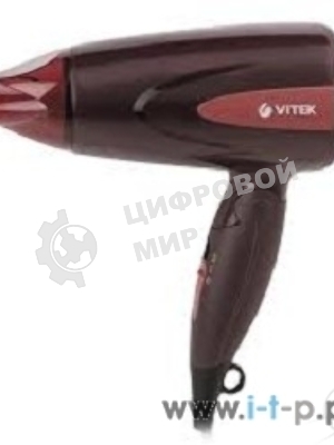 Фен Vitek VT-2261(BN) 1300 Вт. 2 режима температуры/ скорости воздушного потока.