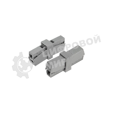 Строительно-монтажная клемма Rexant СМК 224 на 2 проводника пружинная (1,0-2,5)/(0,5-2,5) мм² (50 шт./уп.)