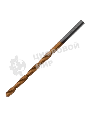 Сверло по металлу Matrix, 3,5 мм, HSS, нитридтитановое покрытие, цилиндрический хвостовик