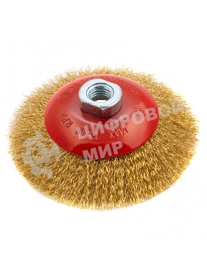 Кордщетка Matrix для ушм 125 мм м14 ''тарелка'' витая проволока