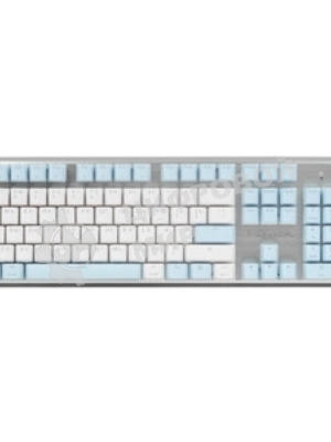 Клавиатура проводная A4Tech Fstyler FS100 Neon, USB, синий/белый