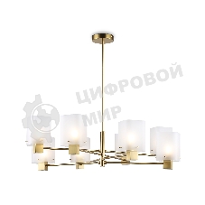Люстра Ambrella light LH57033/8 BS/SM латунь/дымчатый E14/8 max 40W D830*710