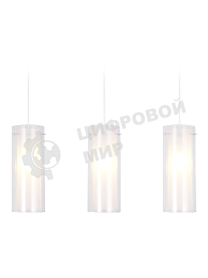 Светильник Ambrella light TR3675/3 CH/CL/FR хром/прозрачный/белый матовый E14/3 max 40W 640*110*900