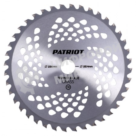 Нож PATRIOT TBS-40D=230х25.4мм толщина1.3мм 40 зубьев Арт. 809115225