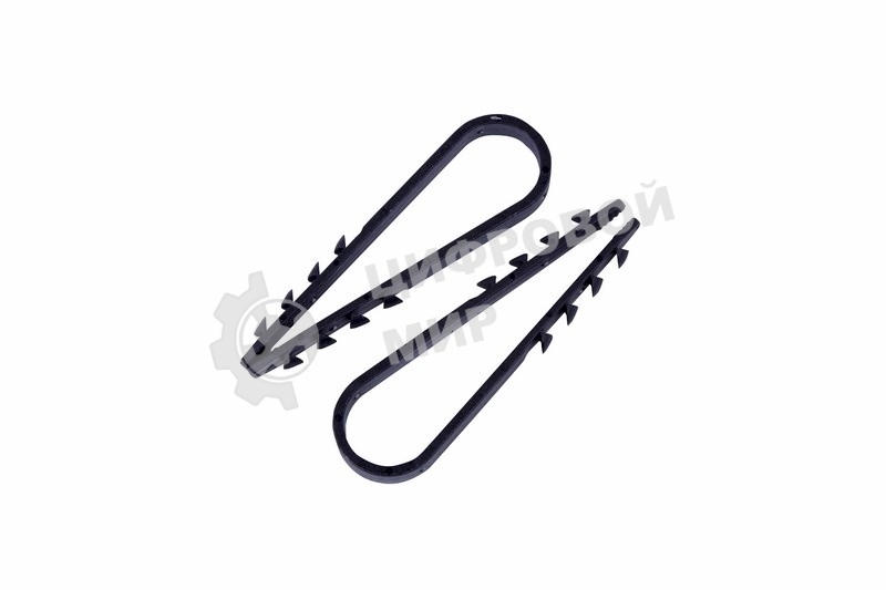 Дюбель-хомут нейлоновый PROconnect 5-10 мм, черный, упаковка 100 шт.