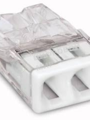 Клемма 2х(0.5-2.5мм) 2-хпроводн. для распред. короб. (без п) WAGO 2273-202