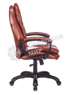 Кресло Бюрократ T-9950LT Boroko-37 коричневый, экокожа