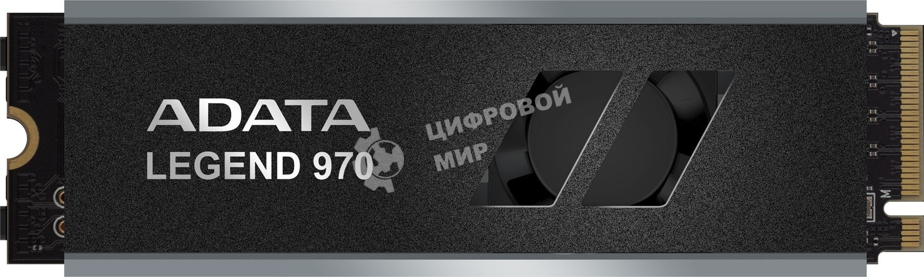 Накопитель SSD ADATA LEGEND 970, 2Tb, PCIe 5.0 x4, M.2 2280, NVMe, R/W 10000/10000, с радиатором