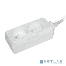 Удлинитель 2х1.5 м без заземл. 10А IP20 У2 2P 2х0.75 IEK WYP10-06-02-01-N