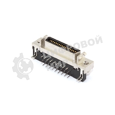Разъем SCSI тип HPCN 36 пин для монтажа на плату, сквозная пайка