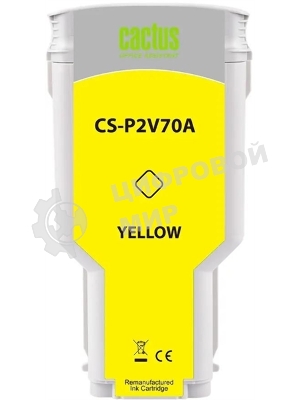 Картридж струйный Cactus CS-P2V70A №730 желтый (300мл) для HP Designjet T1600/1700/2600
