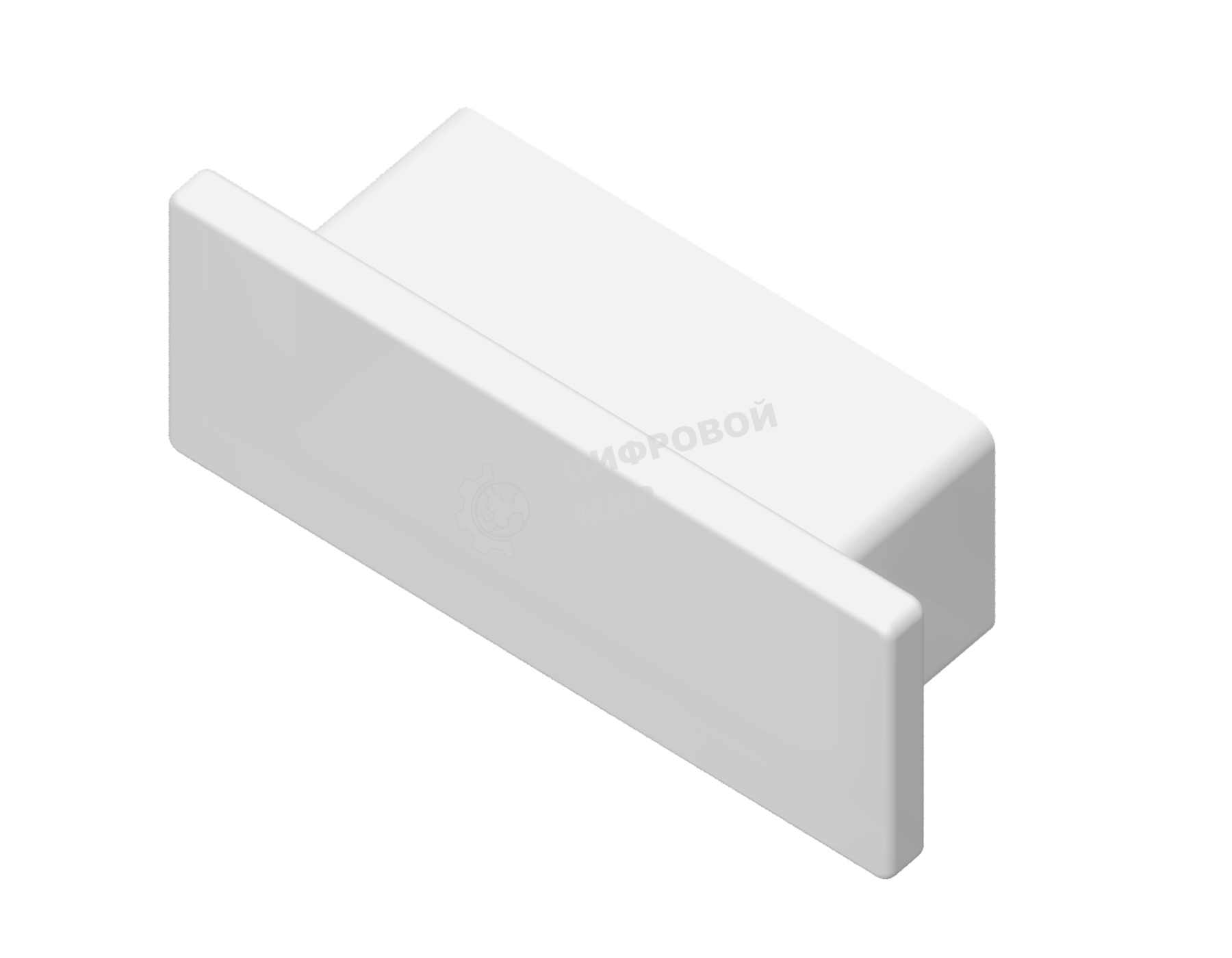 Заглушка для профиля GP8300 WH белый 15.5*6