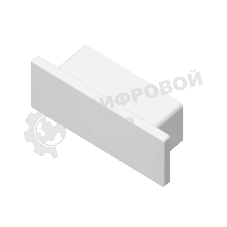 Заглушка для профиля GP8300 WH белый 15.5*6