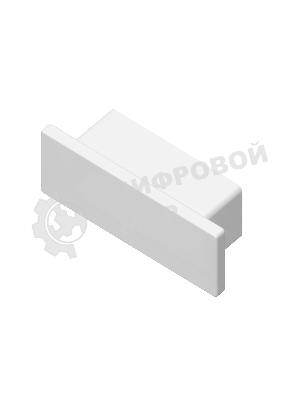 Заглушка для профиля GP8300 WH белый 15.5*6