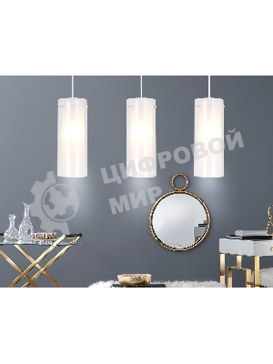 Светильник Ambrella light TR3675/3 CH/CL/FR хром/прозрачный/белый матовый E14/3 max 40W 640*110*900