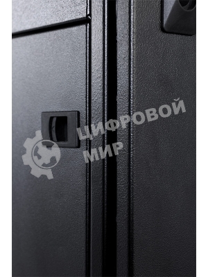 Шкаф серверный напольный ЦМО ШТК-С Проф, 48U, 2215х800х1130 мм (ВхШхГ), дверь: перфорация, боковая панель: сплошная, 2 части, сварной, цвет: черный