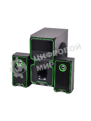 Акустическая система Dialog Progressive AP-222B BLACK - акустические колонки 2.1, 30W+2*10W RMS, Bluetooth, USB/SD reader
