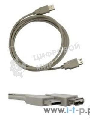 Кабель Gembird PRO USB 2.0 3.0м AM/AF позол.конт., фер.кол., пакет