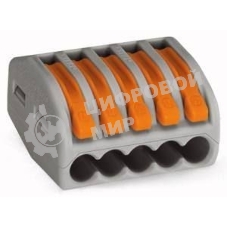 Клеммник 5х(0.08-2.5) WAGO 222-415
