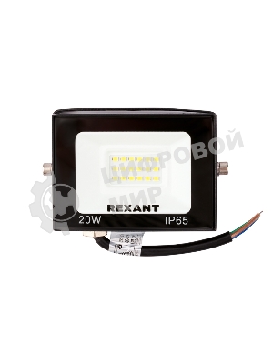 Прожектор Rexant СДО 20 Вт 1600 Лм 4000 K черный корпус