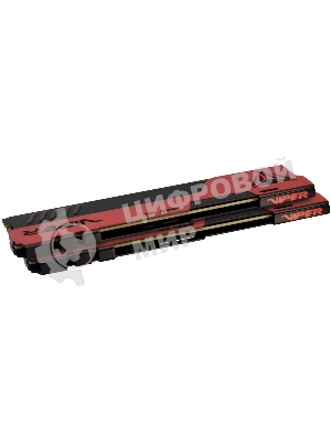 Оперативная память Patriot Viper Elite II, DDR4, 16GB (2x8 GB), 2666 MHz, CL16, DIMM, радиатор, красный