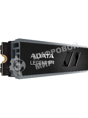 Накопитель SSD ADATA LEGEND 970, 2Tb, PCIe 5.0 x4, M.2 2280, NVMe, R/W 10000/10000, с радиатором