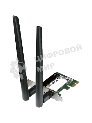 Сетевой адаптер WiFi D-Link DWA-582/RU/10/B1A DWA-582 PCI Express (ант.внеш.съем) 2ант.  (упаковка 10 шт)
