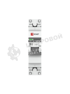 Выключатель автоматический модульный 1п B 6А 4.5кА ВА 47-63 PROxima EKF mcb4763-1-06B-pro