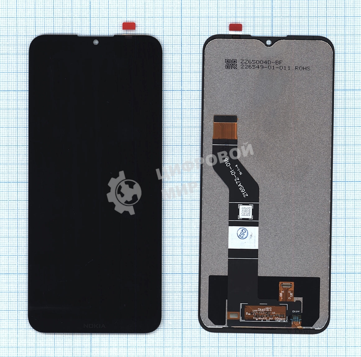 Дисплей для Nokia 1.4 черный