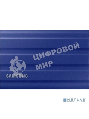 Внешний SSD Samsung T7 Shield, 2TB, USB 3.2 Gen 2 Type-C, R/W 1050/1000, синий