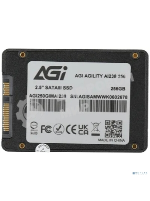 Накопитель SSD AGI AI238, 256Gb, SATA III, 2.5