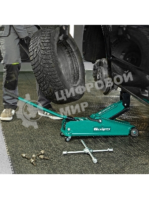 Домкрат гидравлический подкатной Сибртех 3 т, 192-532 мм, SUV
