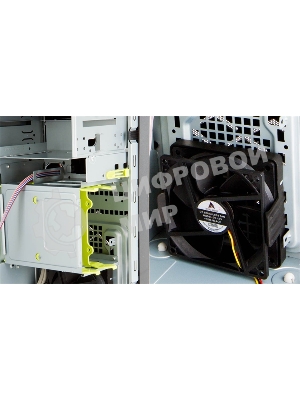 Компьютерный корпус Mini Tower InWin EFS712 Black U3*2+U2*2+A(HD) + front fan holder + Screwless mATX (без блока питания)