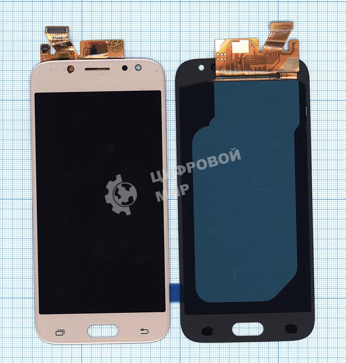 Дисплей для Samsung Galaxy J5 (2017) SM-J530FM (OLED) золотой