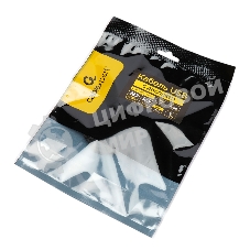 Кабель USB2.0 Cablexpert CCP-USB2-CMCM-SCR-1M, Type-C/Type-C, 6A, 66Вт, PD/QC3.0, дисплей, оплетка, медь, 1м, черный, пакет