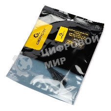 Кабель-разветвитель питания FAN Cablexpert CC-FAN-1F3M-27CM, 4pin(f)/3x4pin(m), PWM(ШИМ), медь, 27см, черный, пакет