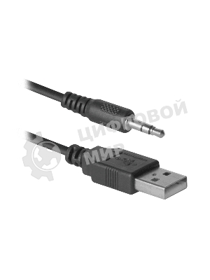 Акустическая система Defender SPK-240 2.0 черный (2x3 Вт, USB пит, раз. д. науш.)