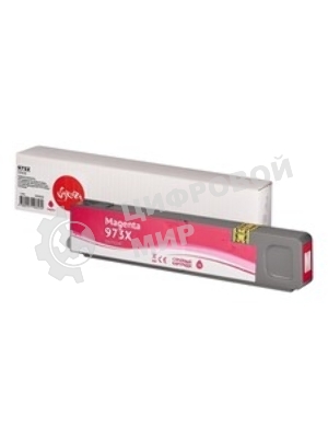 Картридж струйный Sakura F6T82AE (№973X Magenta) для HP, пурпурный, 110 мл., 7000 к.