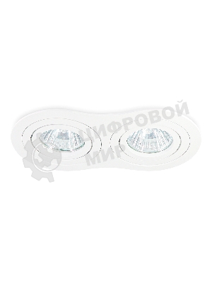 Встраиваемый поворотный точечный светильник Ambrella light TN102505/2 WH белый GU5.3 175*95*28